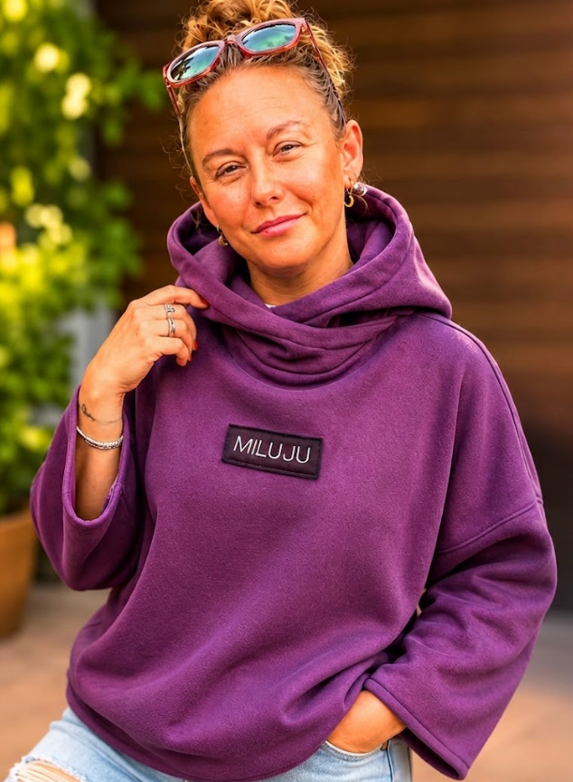 Mikina - Tmavě fialová