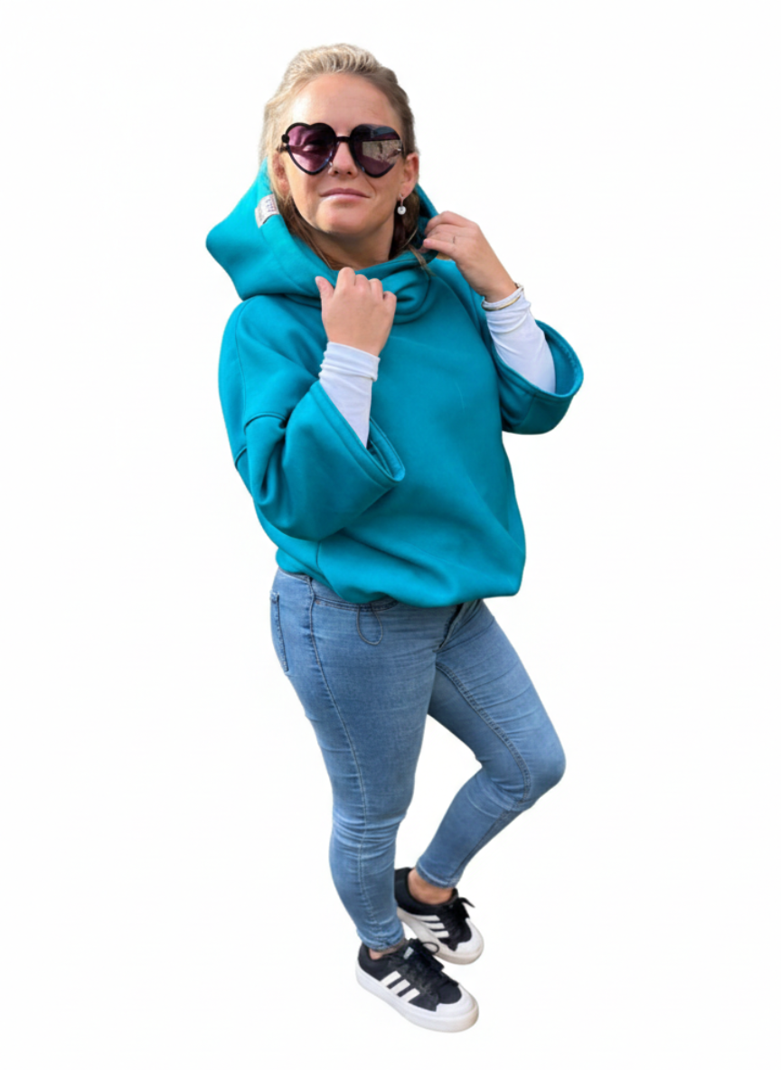 Mikina - Petrolejová