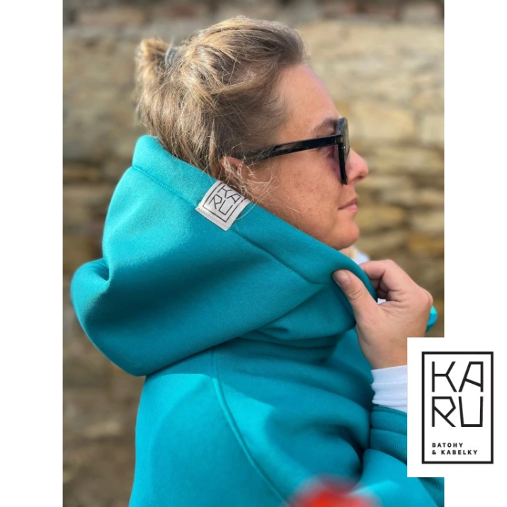 Mikina - Petrolejová